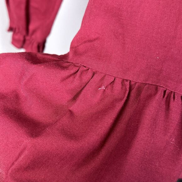 Vintage Winnie The Pooh Walt Disney Girls Size 6 Smocked Peasant Ruffle Dress - Picture 8 of 9